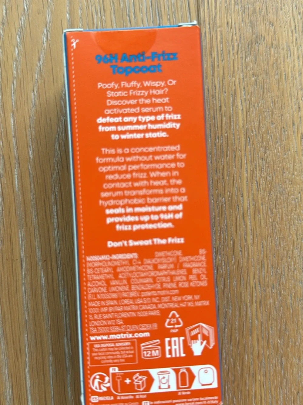 Matrix Total Results Mega Sleek 96H Anti-Frizz Topcoat